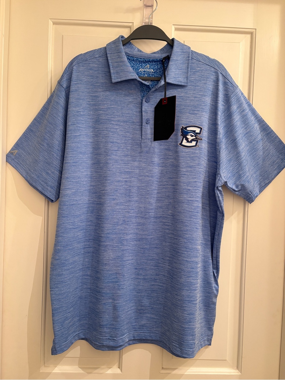 Antigua Men’s Creighton Bluejays Blooming  Sky Polo